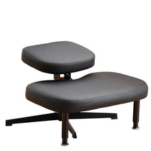 Load image into Gallery viewer, Cross Leg Chair with Wheels, Ergonomic Kneeling Chair with Adjustable Tilt Angle,Black