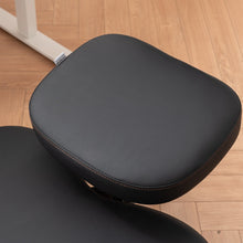 Load image into Gallery viewer, Cross Leg Chair with Wheels, Ergonomic Kneeling Chair with Adjustable Tilt Angle,Black