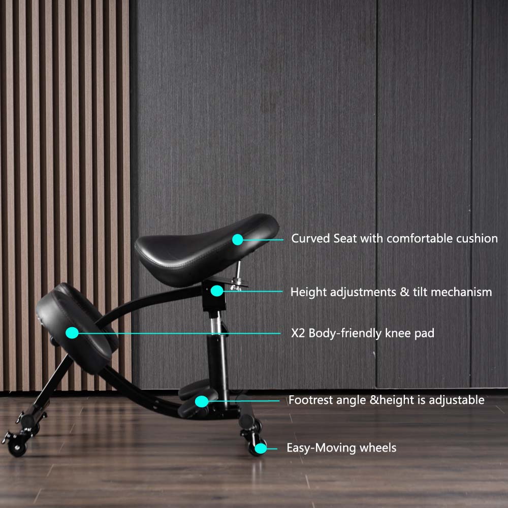  YOOMEMM Kneeling Chair,Ergonomic for Office with Wood