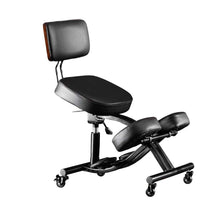 Load image into Gallery viewer, Balance Chair with Backrest,Kneeling Chair with Casters, Improve Sitting Posture with Adjustable Height & Angle,