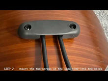 Load and play video in Gallery viewer, YOOMEMM Kneeling Chair Ergonomic for Office with Back Support,Walnut Finish,Height and Angle Adjustable,Upright Sitting Posture, Thick Comfortable Cushions, Black