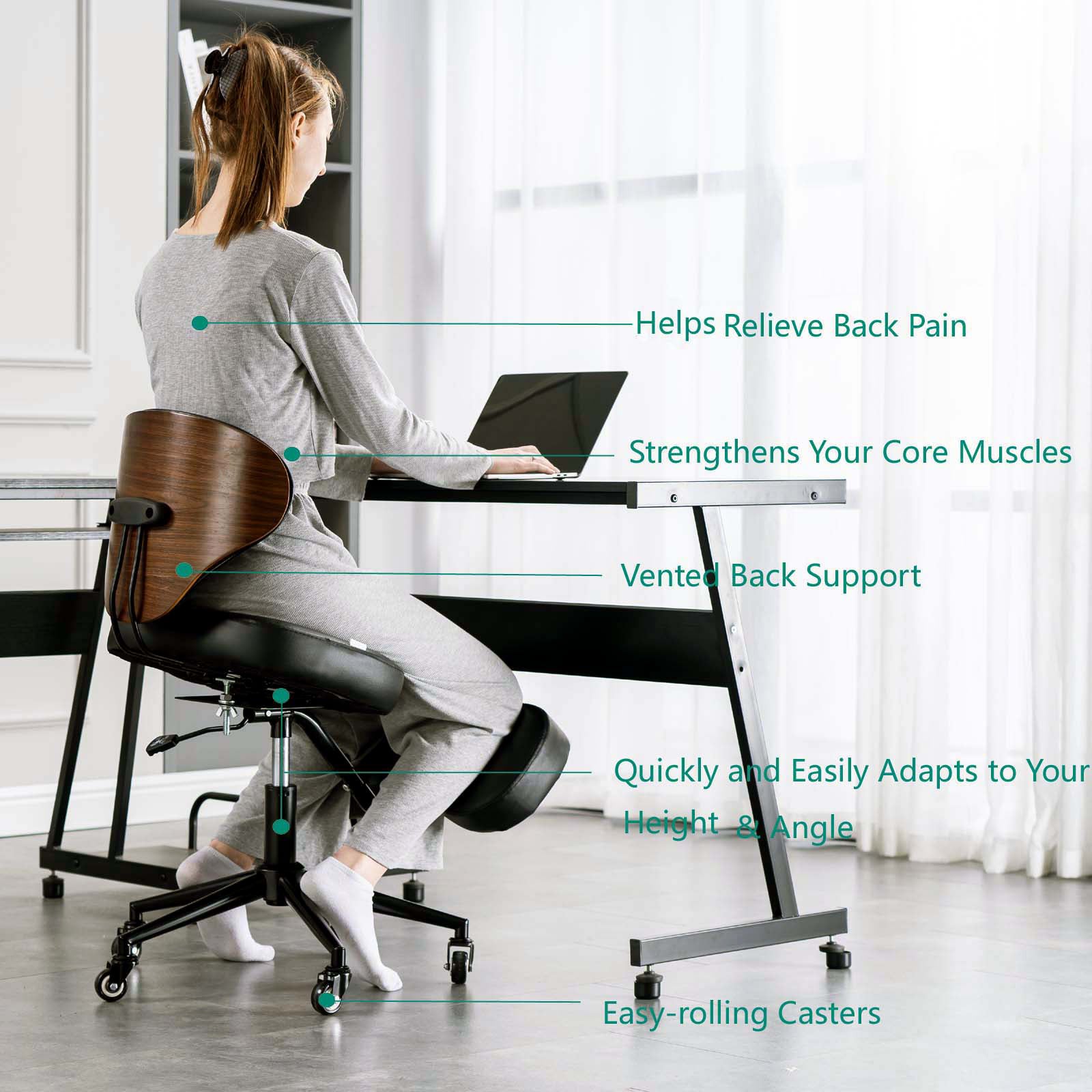 Correct Sitting Posture by Lumbar Support